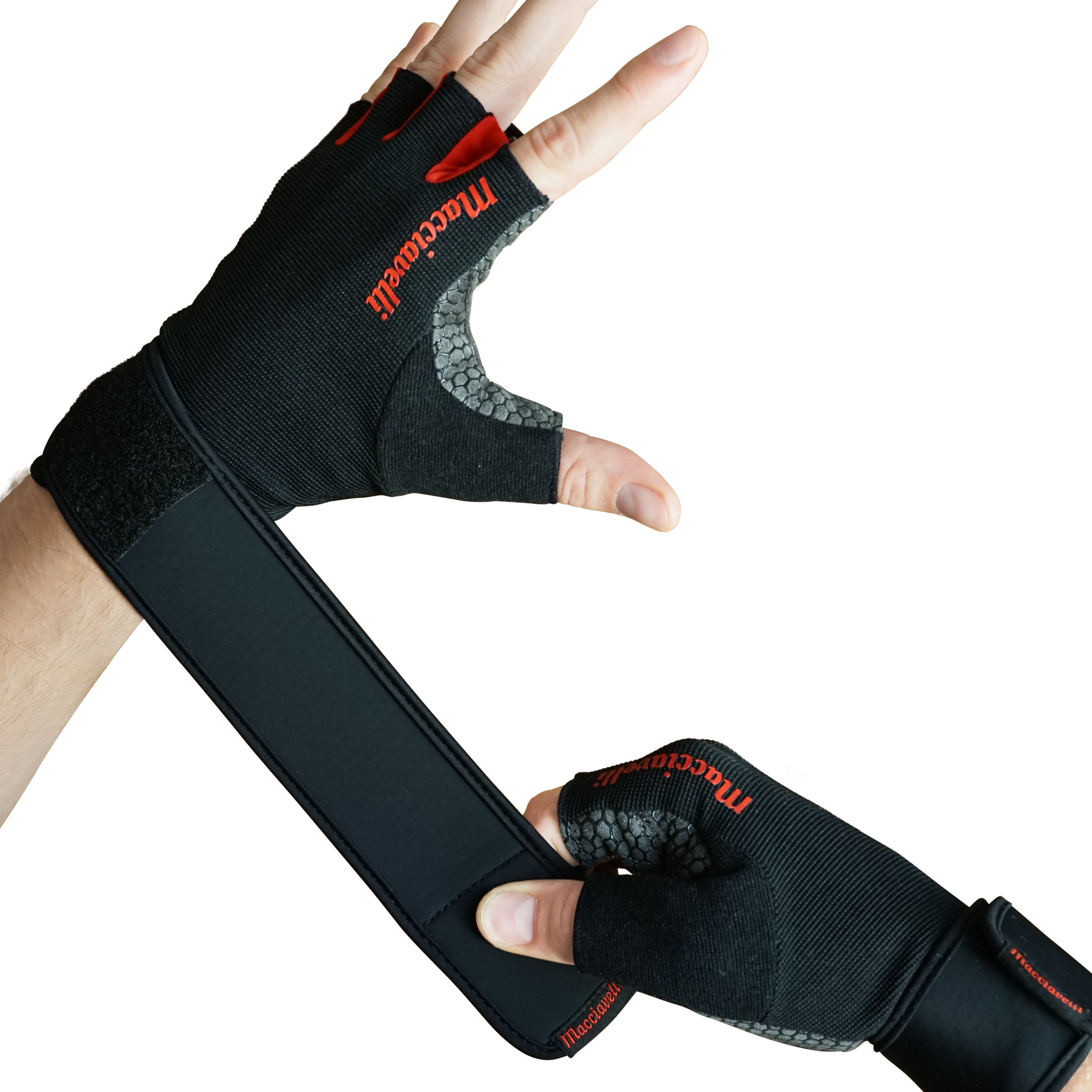 Fitness Handschuhe mit Handgelenkbandage - Macciavelli